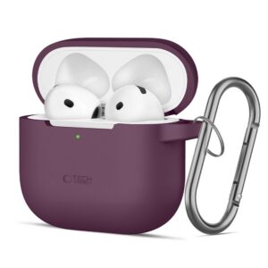 Dėklas Tech-Protect Silicone Hook AirPods 4 / 5, bordo
