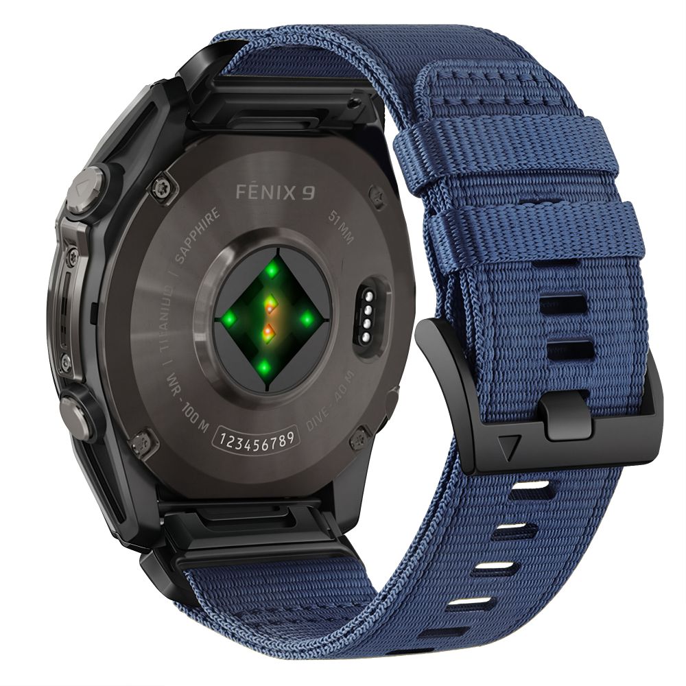 Dirželis Tech-Protect Nylon Classic Garmin Fenix 5X / 5X Plus / 6X / 6X Pro / 7X / 8 / 8 Pro / 9 / 9 Pro (51 mm), vidurnakčio mėlynas - Image 2