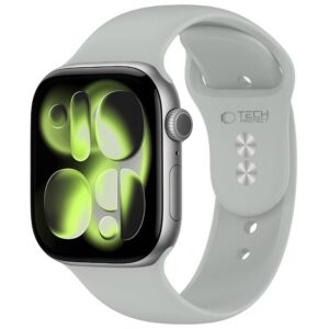 Dirželis Tech-Protect Silicone Apple Watch 8 / 9 / 10 / 11 / 12 / SE (40 / 41 / 42 mm), pilkas