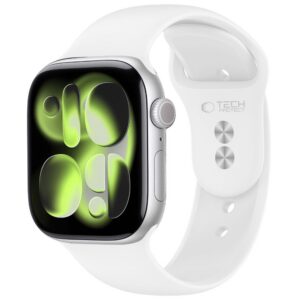 Dirželis Tech-Protect Silicone Apple Watch 8 / 9 / 10 / 11 / 12 / SE (40 / 41 / 42 mm), baltas