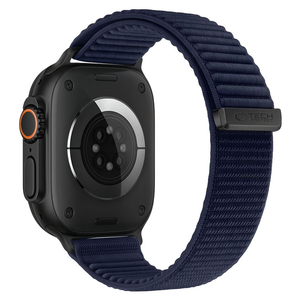 Dirželis Tech-Protect NylonLoop Apple Watch 8 / 9 / 10 / 11 / 12 / SE / Ultra (44 / 45 / 46 / 49 mm), tamsiai mėlynas - Image 2