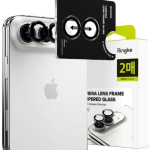 Kameros apsauginis stiklas Ringke Camera Frame iPhone Duo, 2 vnt., juodas
