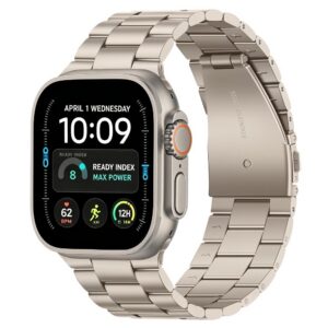 Dirželis Tech-Protect Stainless Apple Watch 8 / 9 / 10 / 11 / 12 / SE / Ultra (44 / 45 / 46 / 49 mm), žvaigždžių šviesa