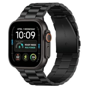 Dirželis Tech-Protect Stainless Apple Watch 8 / 9 / 10 / 11 / 12 / SE / Ultra (44 / 45 / 46 / 49 mm), juodas