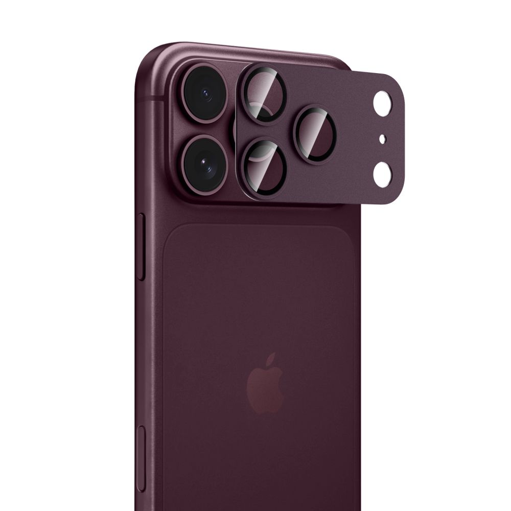 Kameros apsauginis stiklas Tech-Protect Camfull Fit+ iPhone 18 Pro Max, bordo - Image 2