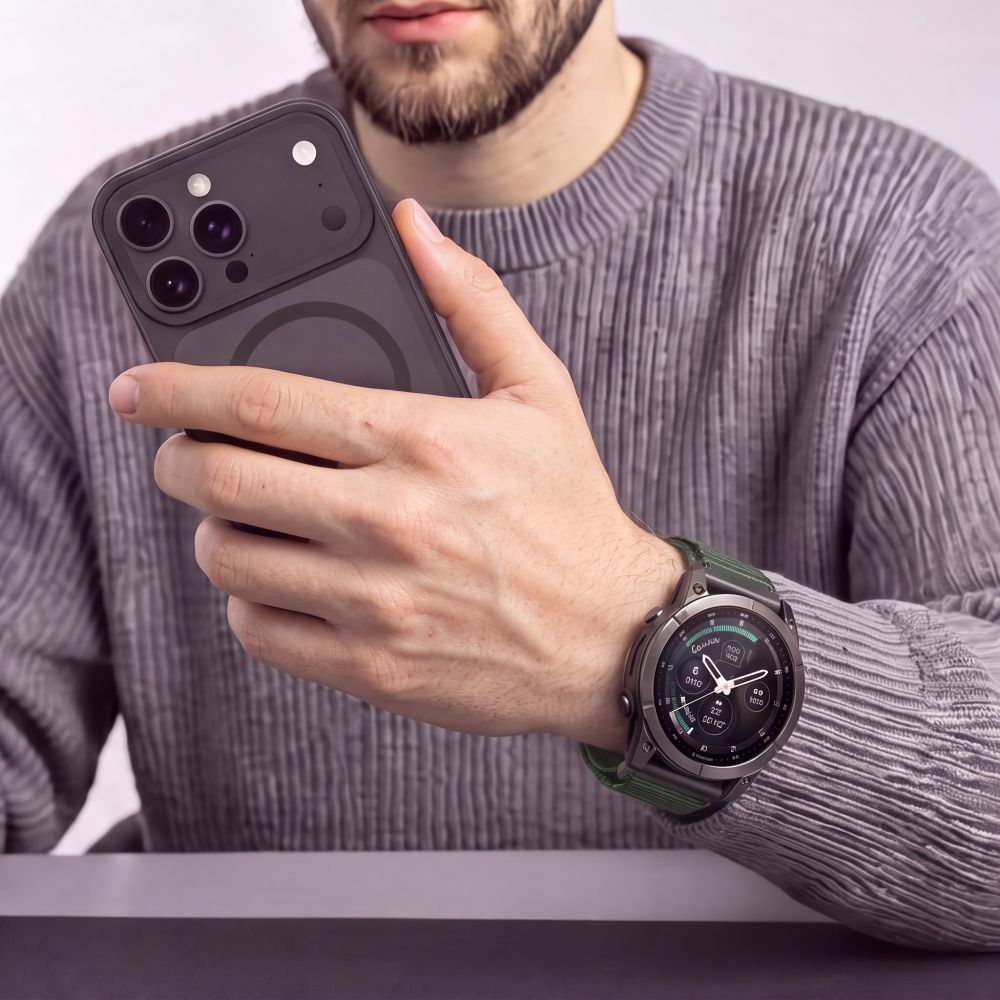 Dirželis Tech-Protect Nylon Pro Garmin Fenix 5X / 5X Plus / 6X / 6X Pro / 7X / 8 / 8 Pro / 9 / 9 Pro (47 mm), tamsiai žalias - Image 4
