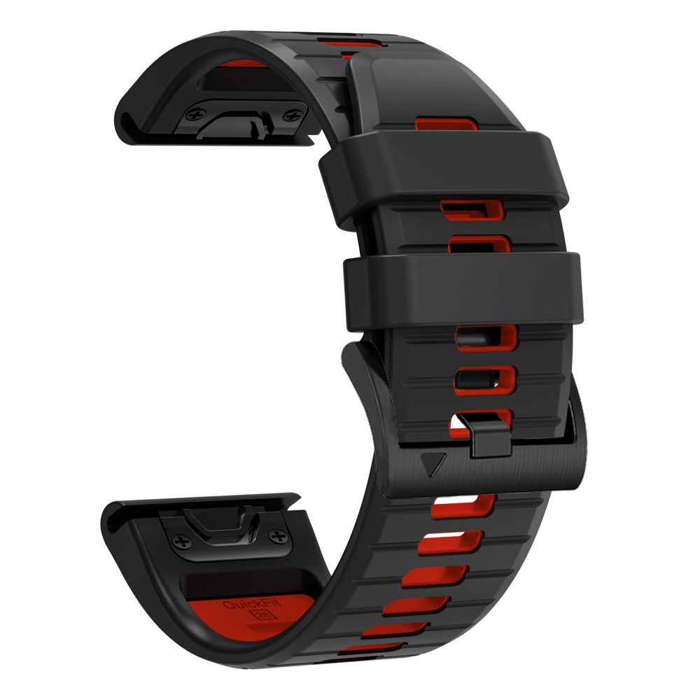 Dirželis Tech-Protect IconBand Pro Garmin Fenix 5X / 5X Plus / 6X / 6X Pro / 7X / 8 / 8 Pro / 9 / 9 Pro (47 mm), juodas/raudonas - Image 3