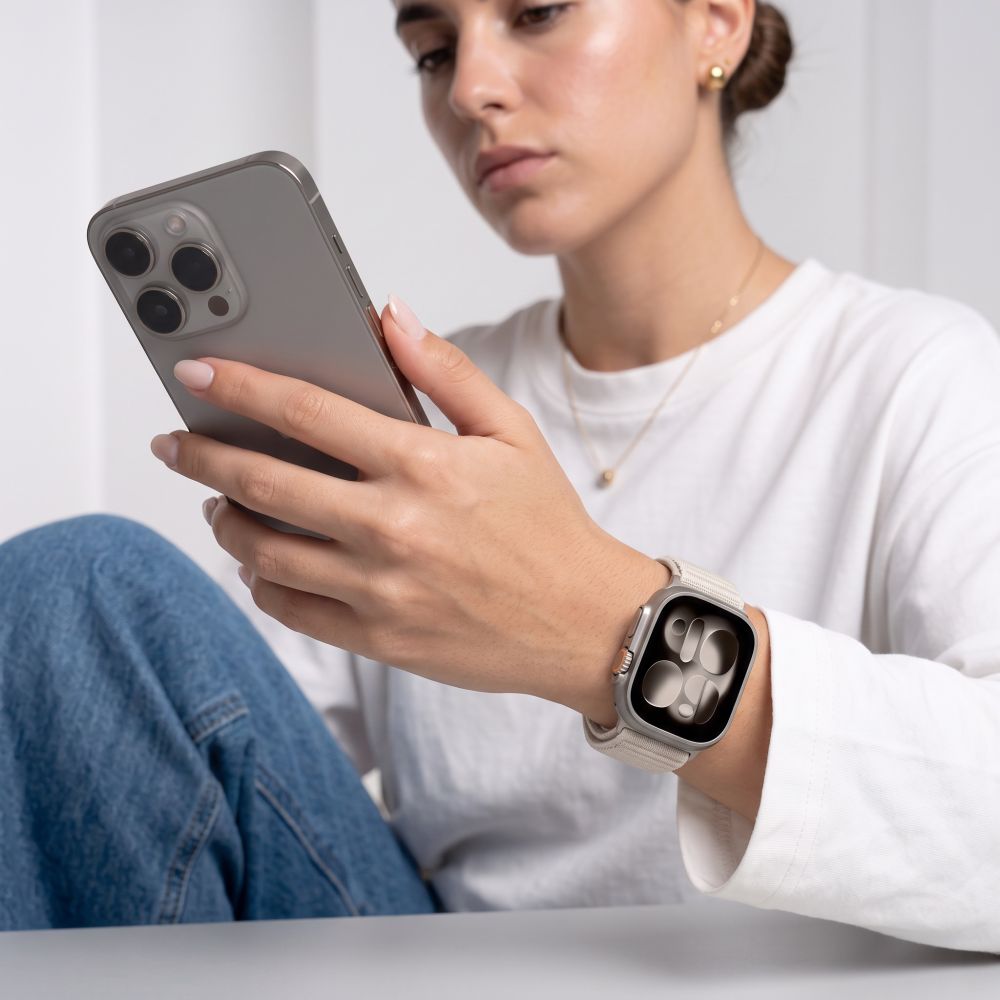 Dirželis Tech-Protect NylonLoop Apple Watch 8 / 9 / 10 / 11 / 12 / SE / Ultra (44 / 45 / 46 / 49 mm), žvaigždžių šviesa - Image 4