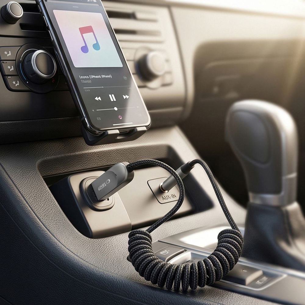 Adapteris Tech-Protect Ultraboost AU04 Bluetooth 6.0 AUX, pilkas - Image 8