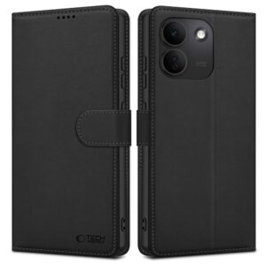 Dėklas Tech-Protect Wallet Xiaomi Redmi Note 17 Pro Max 5G, matinis juodas
