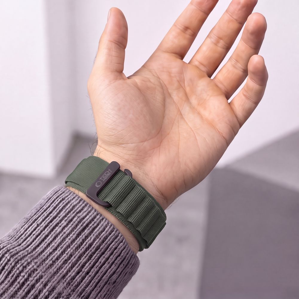 Dirželis Tech-Protect Nylon Pro Garmin Fenix 5X / 5X Plus / 6X / 6X Pro / 7X / 8 / 8 Pro / 9 / 9 Pro (47 mm), tamsiai žalias - Image 5