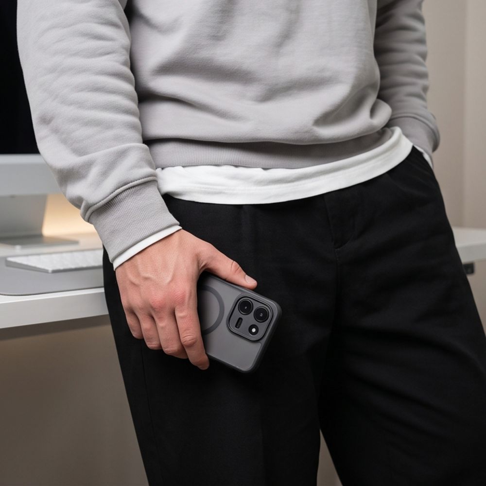 Dėklas Tech-Protect BasicMag MagSafe Xiaomi Redmi Note 17 Pro Max 5G, matinis juodas - Image 8