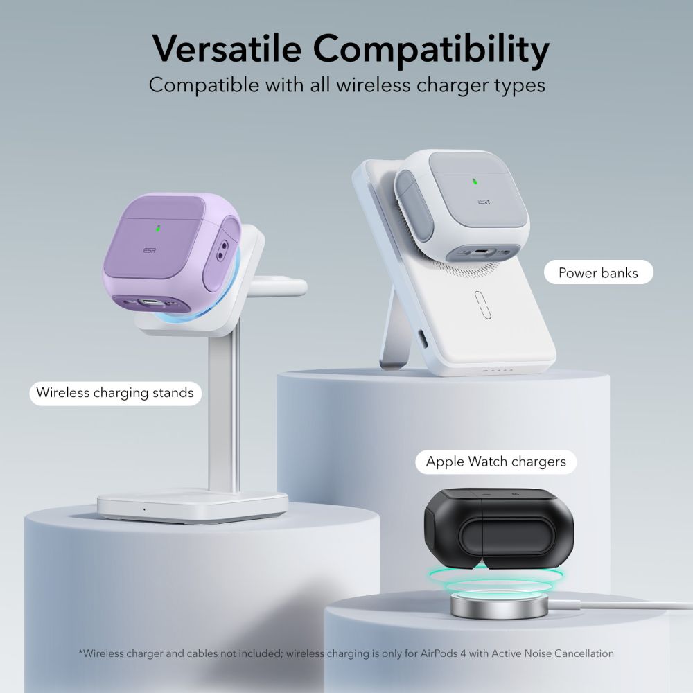 Dėklas ESR Orbit HaloLock MagSafe Apple AirPods 4 / 5, violetinis - Image 5