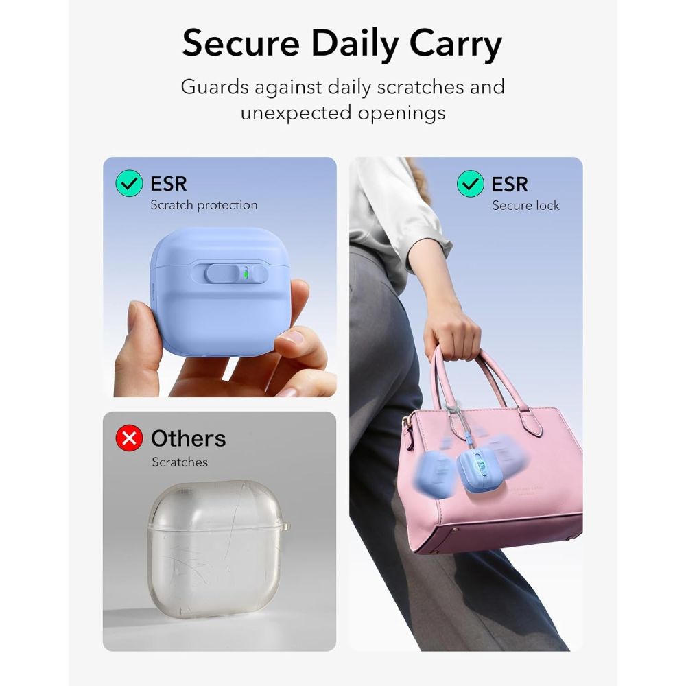 Dėklas ESR Pulse HaloLock MagSafe Apple AirPods 4 / 5, šviesiai mėlynas - Image 5