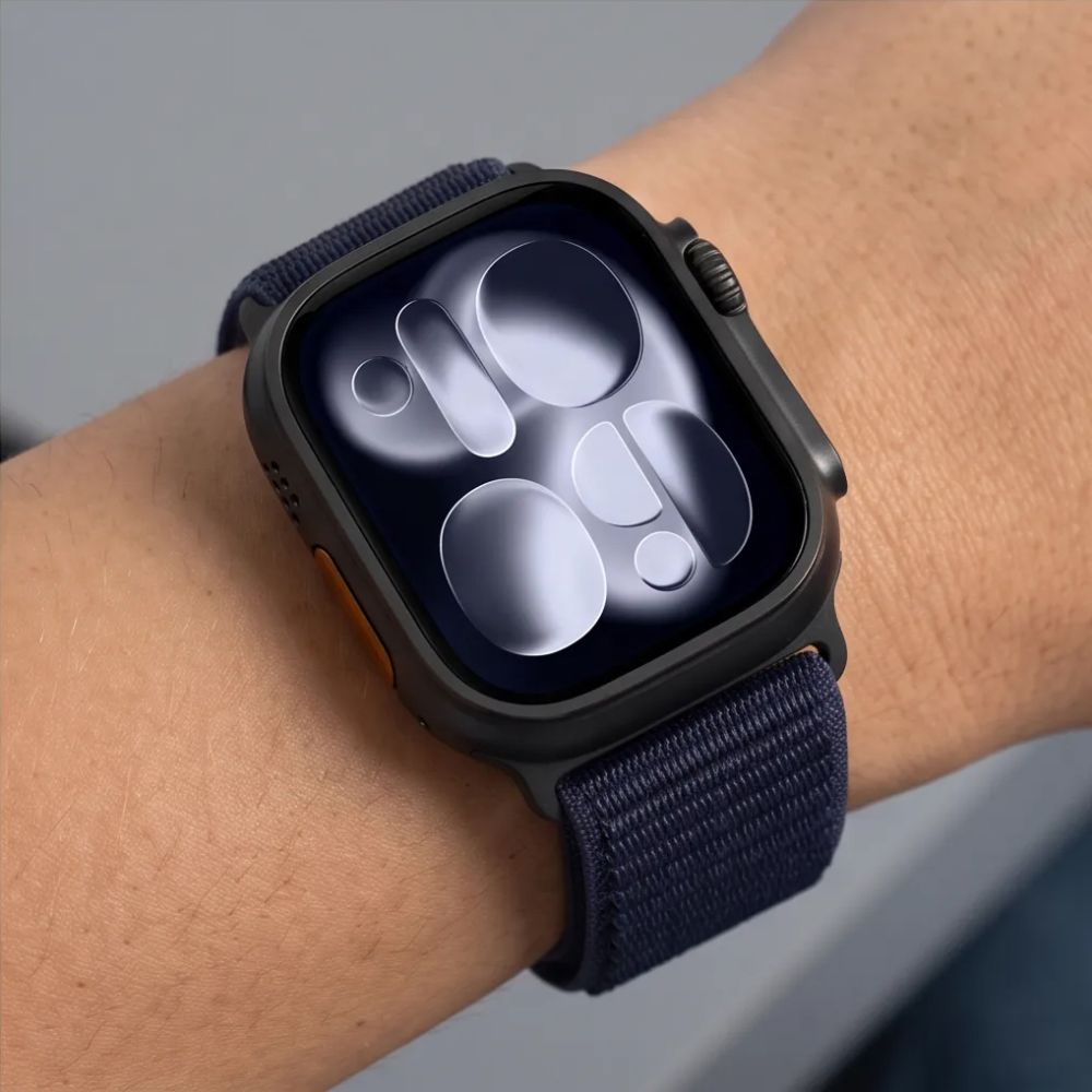Dirželis Tech-Protect NylonLoop Apple Watch 8 / 9 / 10 / 11 / 12 / SE / Ultra (44 / 45 / 46 / 49 mm), tamsiai mėlynas - Image 6