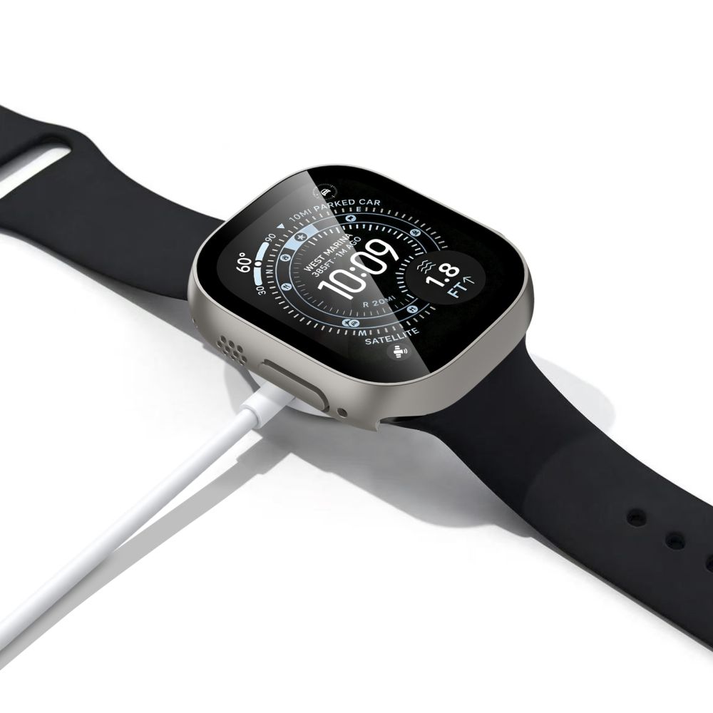 Dėklas Tech-Protect Defense Apple Watch Ultra 1 / 2 / 3 / 4 (49 mm), 2 vnt., titano ir skaidrus - Image 6