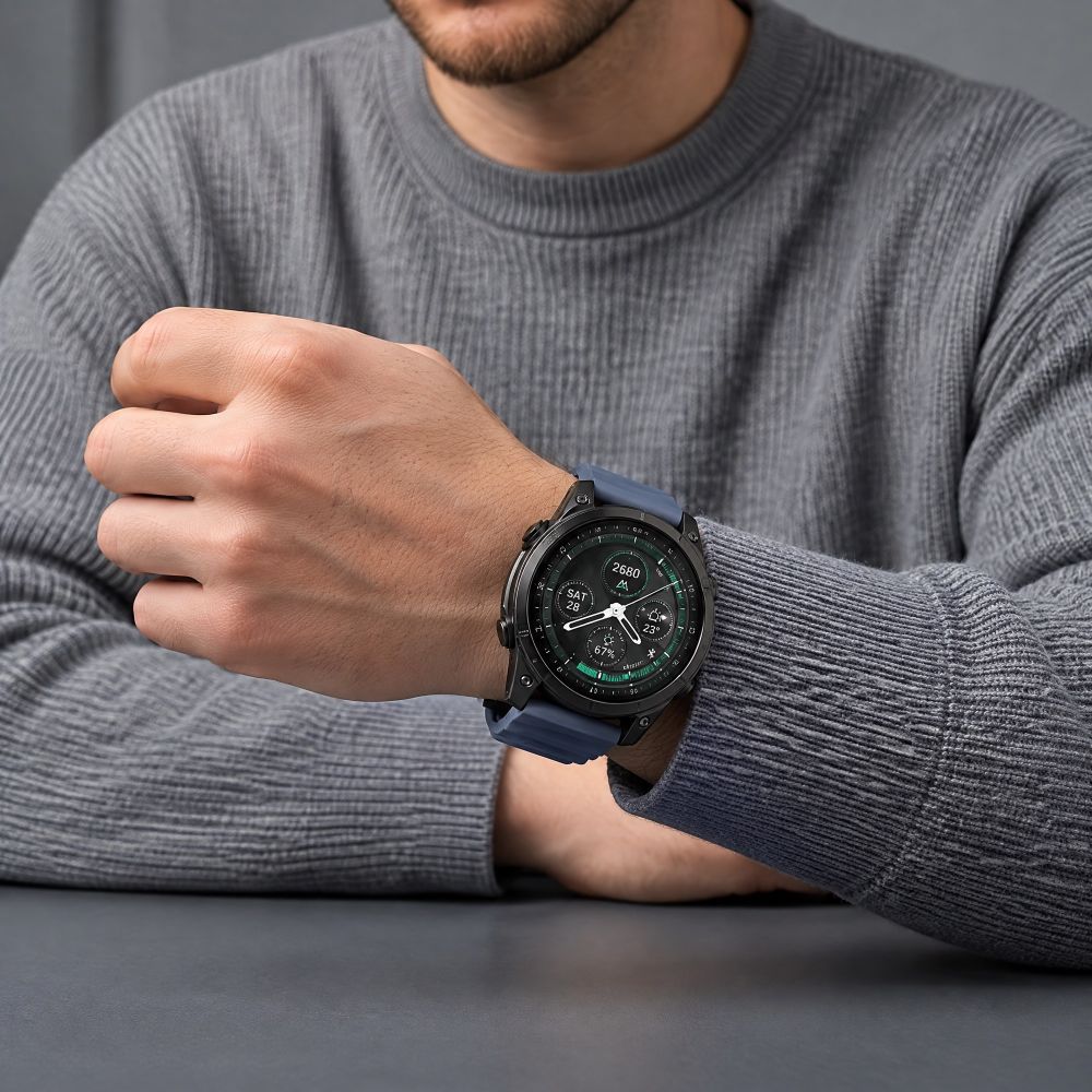 Dirželis Tech-Protect Motion Garmin Fenix 5X / 5X Plus / 6X / 6X Pro / 7X / 8 / 8 Pro / 9 / 9 Pro (47 mm), tamsiai mėlynas - Image 8