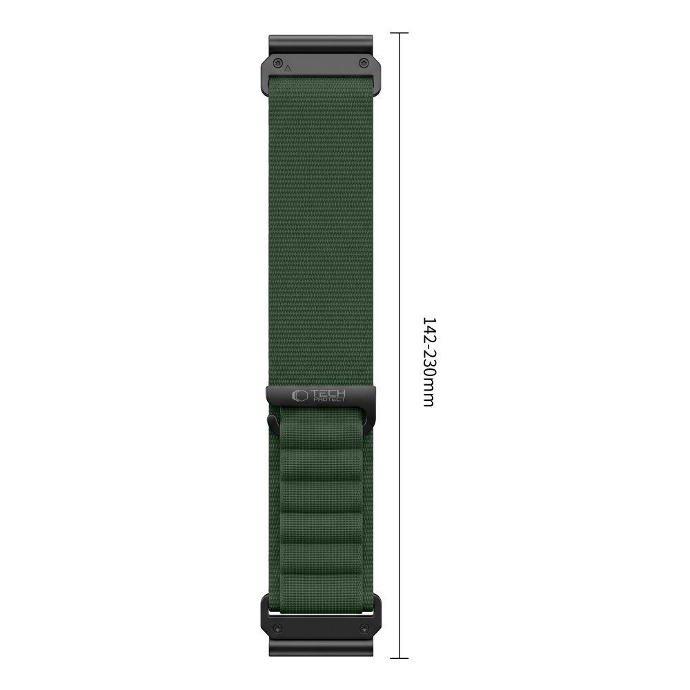Dirželis Tech-Protect Nylon Pro Garmin Fenix 5X / 5X Plus / 6X / 6X Pro / 7X / 8 / 8 Pro / 9 / 9 Pro (47 mm), tamsiai žalias - Image 3