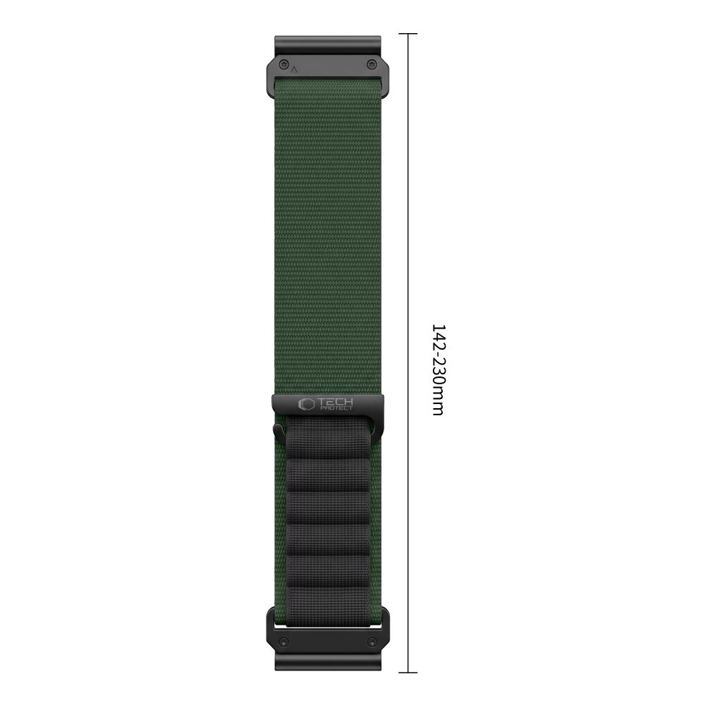 Dirželis Tech-Protect Nylon Pro Garmin Fenix 5X / 5X Plus / 6X / 6X Pro / 7X / 8 / 8 Pro / 9 / 9 Pro (51 mm), žalias/juodas - Image 3
