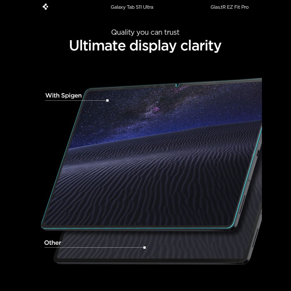 Apsauginis stiklas Spigen Glas.tR EZ Fit Pro Galaxy Tab S11 Ultra / S12 Ultra 14.6, skaidrus - Image 7
