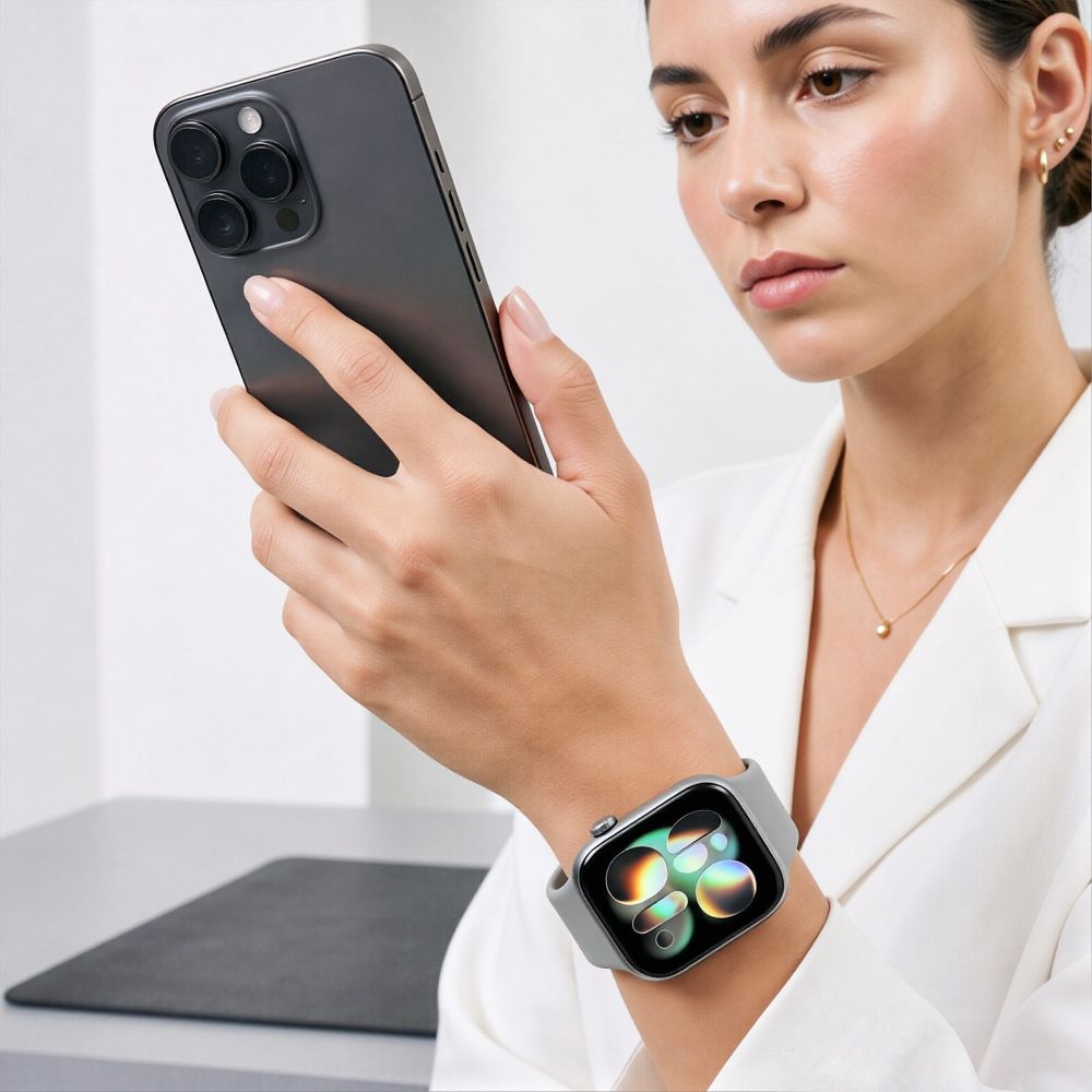 Dirželis Tech-Protect Silicone Apple Watch 8 / 9 / 10 / 11 / 12 / SE / Ultra (44 / 45 / 46 / 49 mm), mėnulio pilkas - Image 7