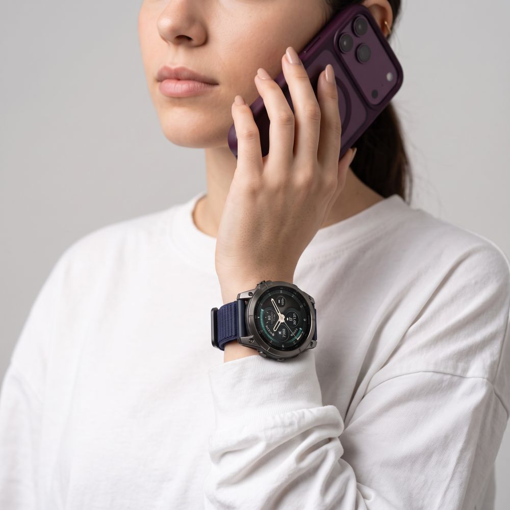 Dirželis Tech-Protect NylonLoop Garmin Fenix 5X / 5X Plus / 6X / 6X Pro / 7X / 8 / 8 Pro / 9 / 9 Pro (51 mm), tamsiai mėlynas - Image 7