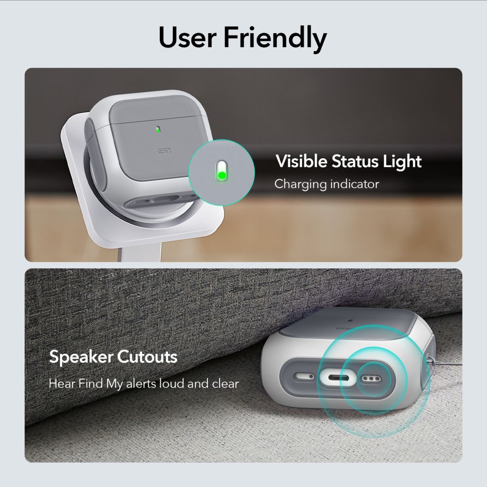 Dėklas ESR Orbit HaloLock MagSafe Apple AirPods 4 / 5, baltas - Image 7