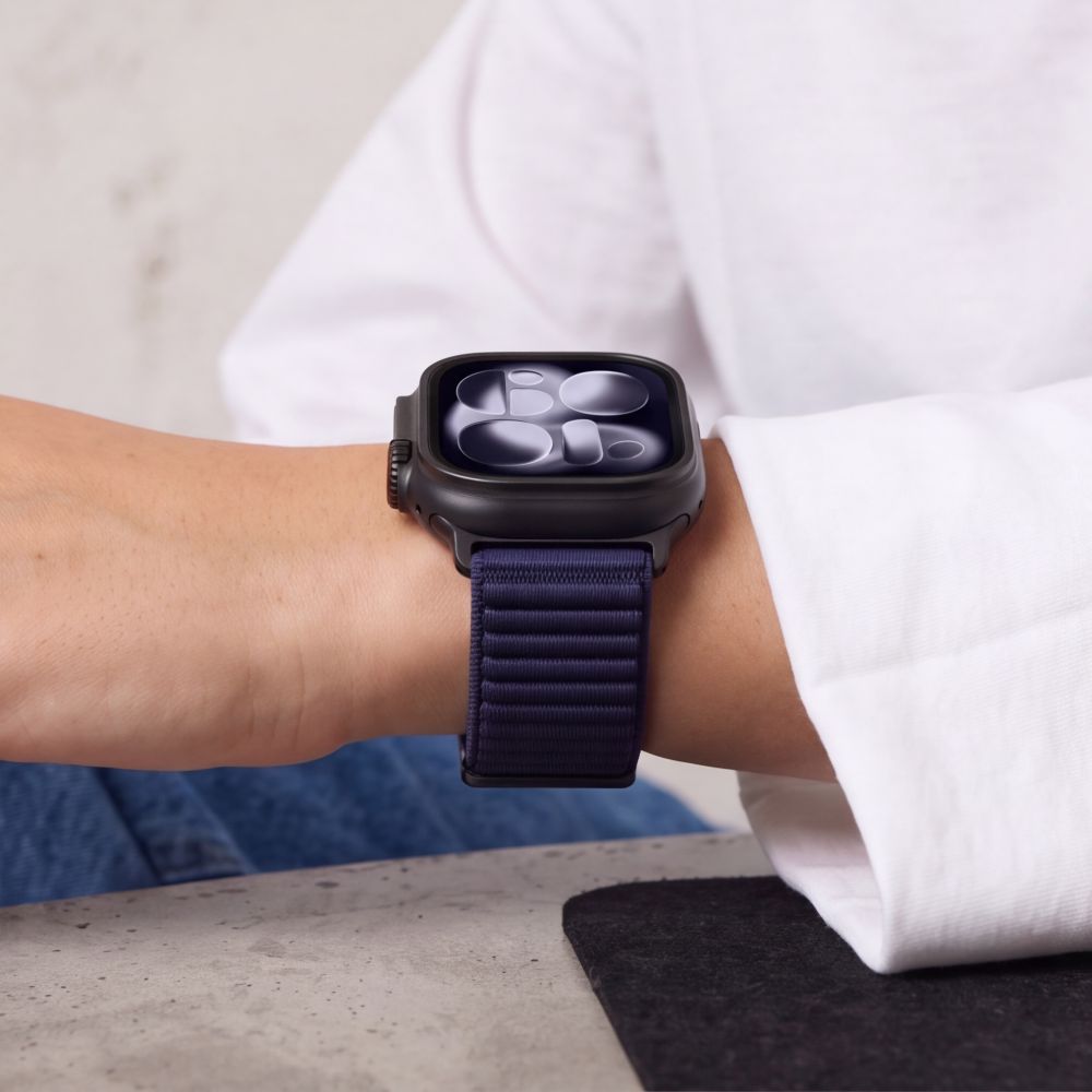 Dirželis Tech-Protect NylonLoop Apple Watch 8 / 9 / 10 / 11 / 12 / SE / Ultra (44 / 45 / 46 / 49 mm), tamsiai mėlynas - Image 8