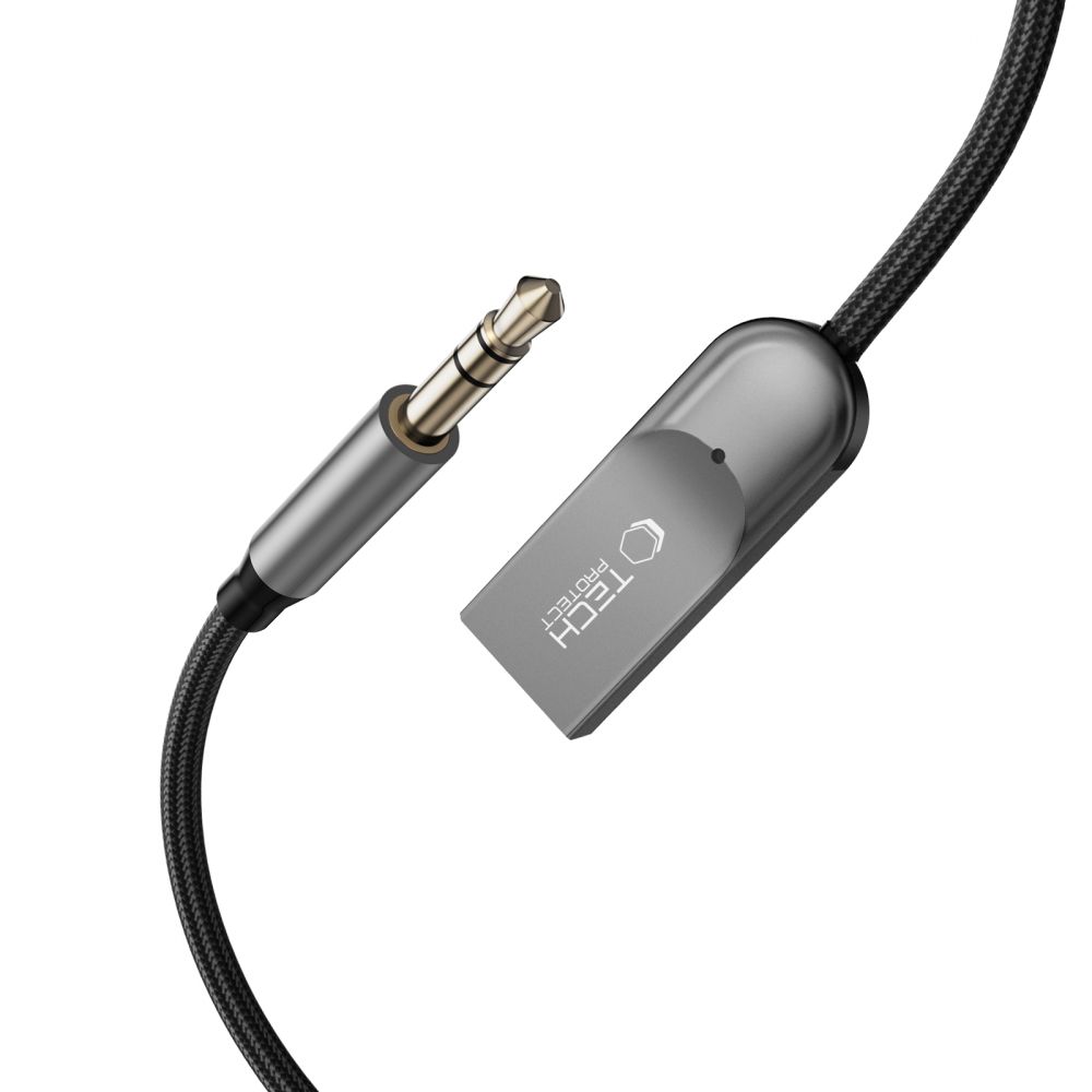 Adapteris Tech-Protect Ultraboost AU04 Bluetooth 6.0 AUX, pilkas - Image 5