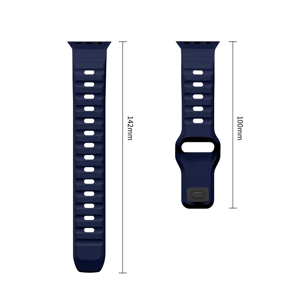 Dirželis Tech-Protect Silicone Line Apple Watch 8 / 9 / 10 / 11 / 12 / SE / Ultra (44 / 45 / 46 / 49 mm), atlanto mėlynas - Image 3