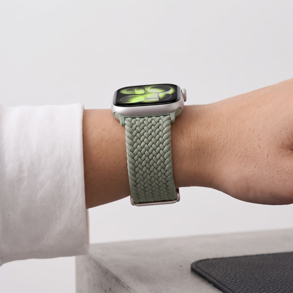 Dirželis Tech-Protect NylonMag Apple Watch 8 / 9 / 10 / 11 / 12 / SE / Ultra (44 / 45 / 46 / 49 mm), pistacijų - Image 7